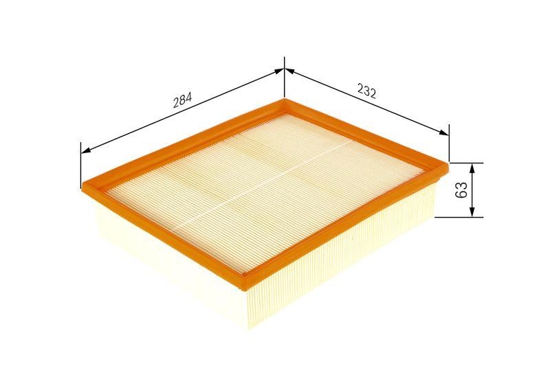 BOSCH Luftfilter F 026 400 555