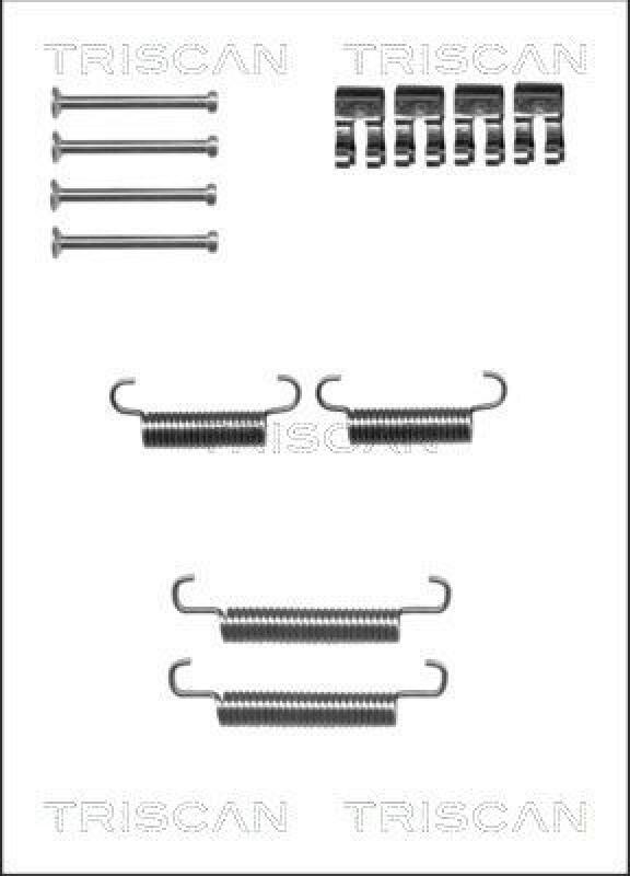 TRISCAN Accessory Kit, parking brake shoes