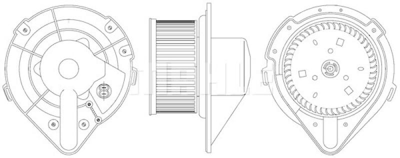 MAHLE Interior Blower BEHR
