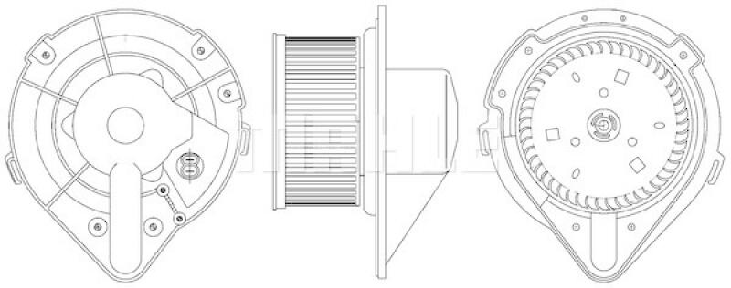 MAHLE Interior Blower BEHR