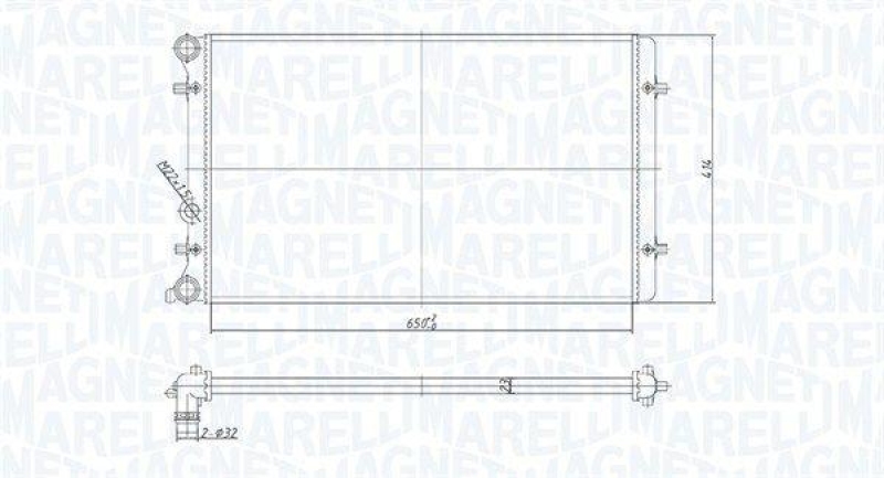 MAGNETI MARELLI Kühler, Motorkühlung