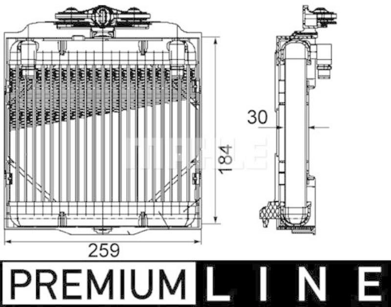 MAHLE Oil Cooler, automatic transmission BEHR *** PREMIUM LINE ***