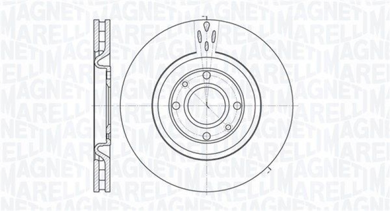 2x MAGNETI MARELLI Brake Disc