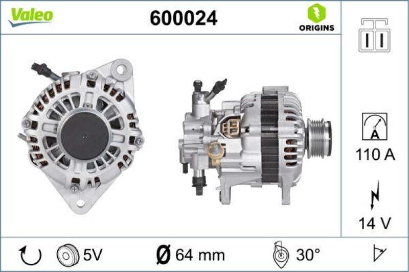 VALEO Generator VALEO ORIGINS NEW OE TECHNOLOGIE