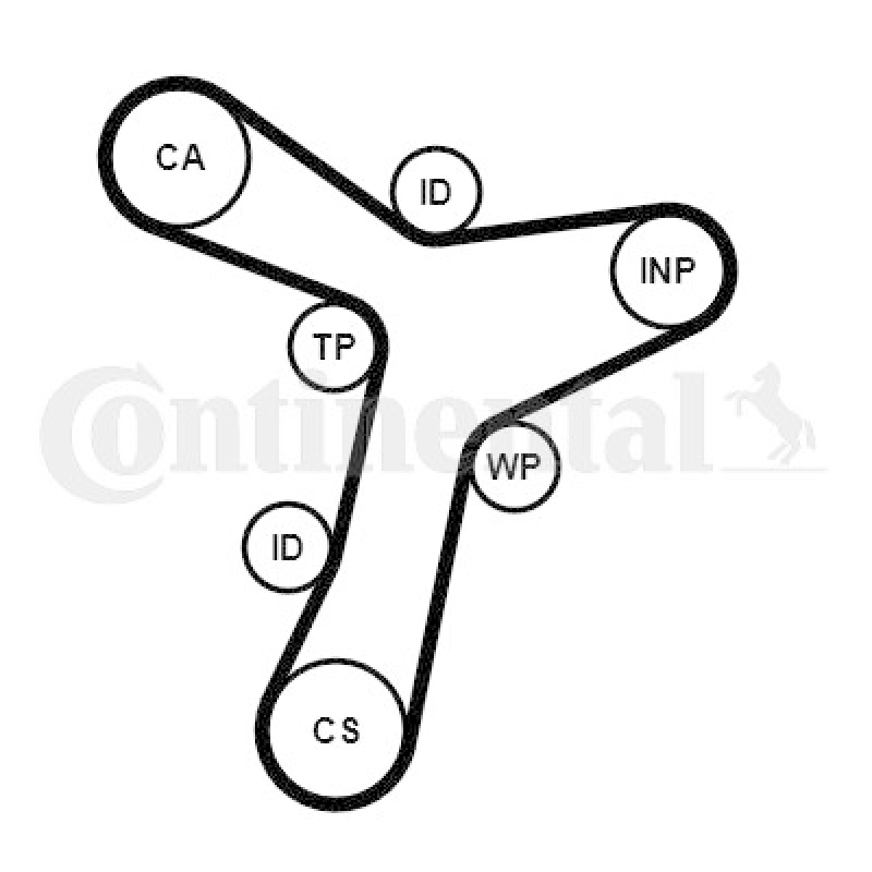 CONTINENTAL CTAM Timing Belt Set