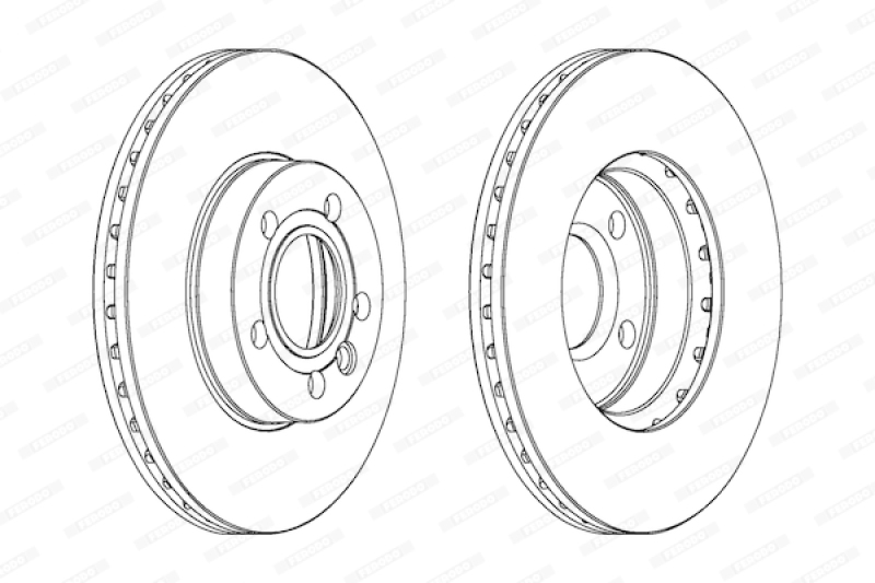 2x FERODO Bremsscheibe PREMIER Coat+ disc