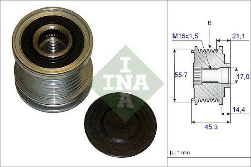 INA Alternator Freewheel Clutch