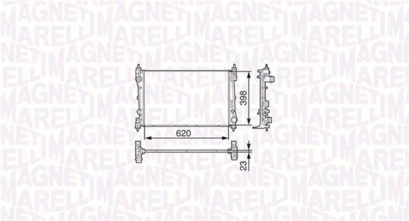 MAGNETI MARELLI Radiator, engine cooling