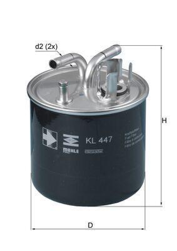 MAHLE Fuel filter