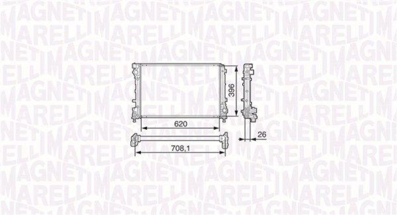 MAGNETI MARELLI Kühler, Motorkühlung
