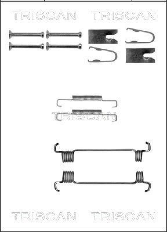 TRISCAN Accessory Kit, parking brake shoes