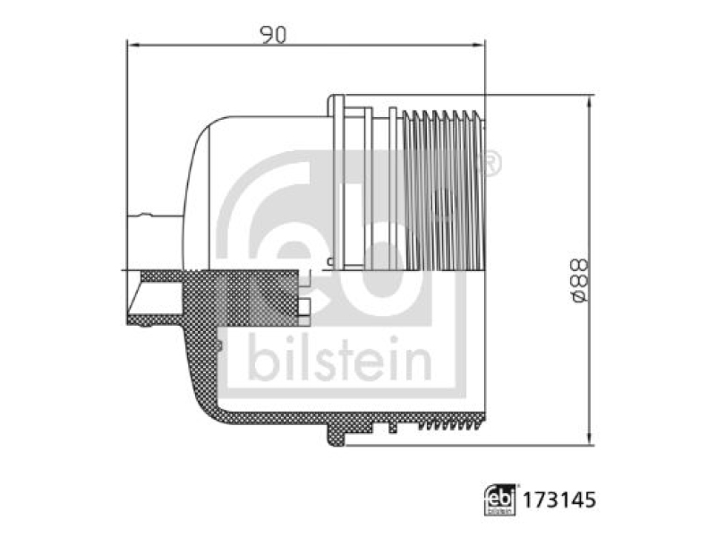 FEBI BILSTEIN Deckel, Ölfiltergehäuse febi Plus