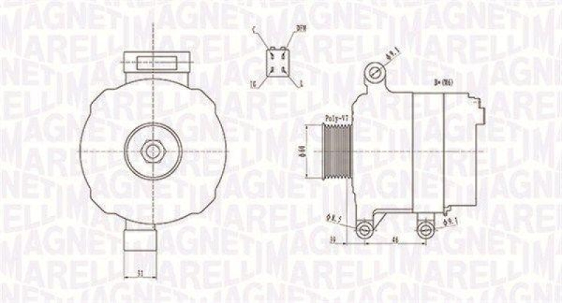 MAGNETI MARELLI Generator 63731728010