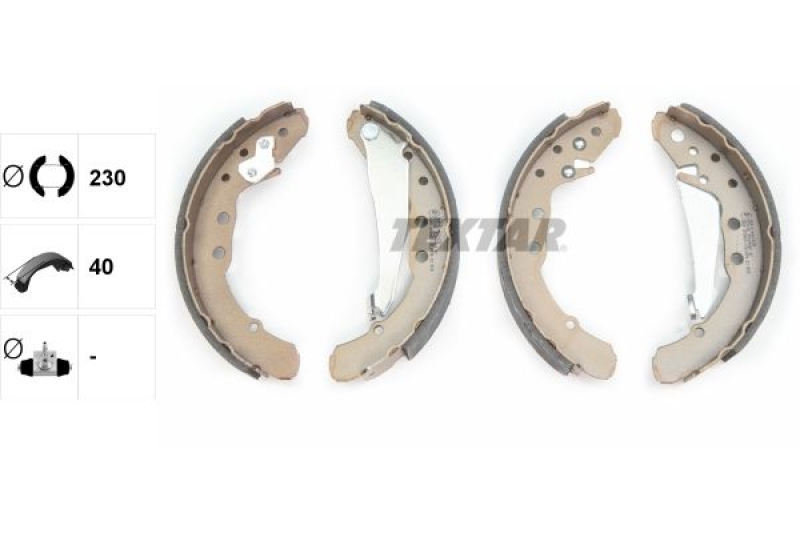 TEXTAR Brake Shoe Set