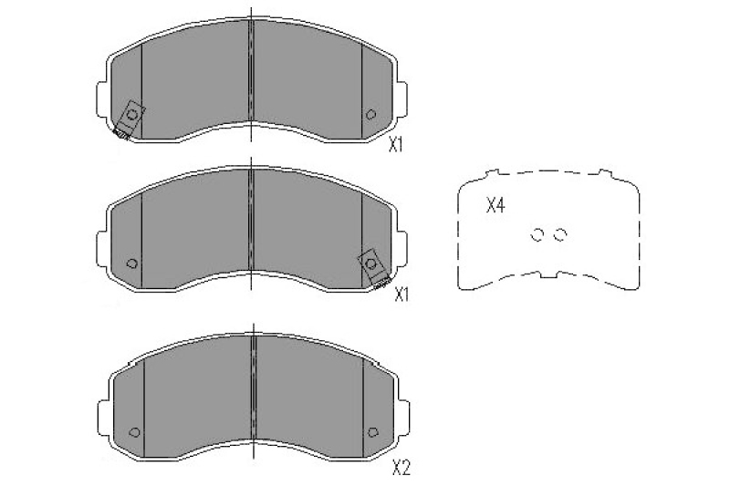 KAVO PARTS Bremsbelagsatz, Scheibenbremse