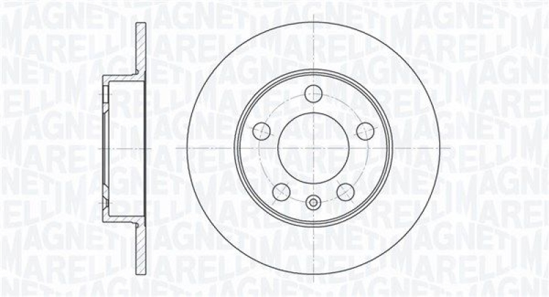 2x MAGNETI MARELLI Bremsscheibe