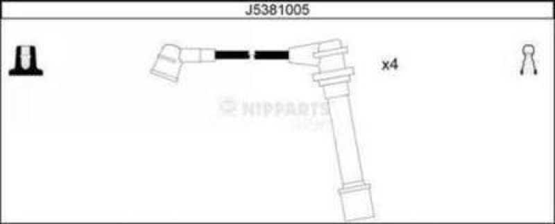 NIPPARTS Ignition Cable Kit