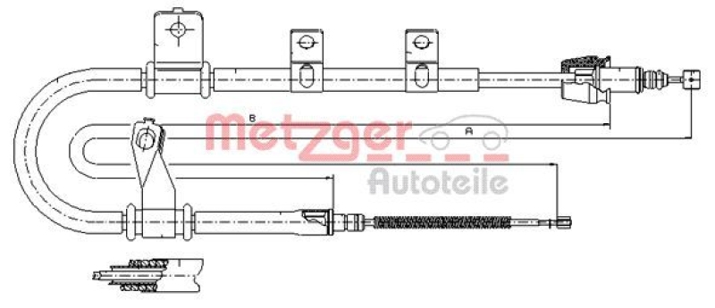 METZGER Seilzug, Feststellbremse