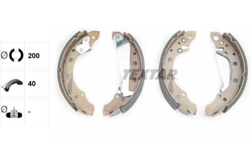 TEXTAR Brake Shoe Set