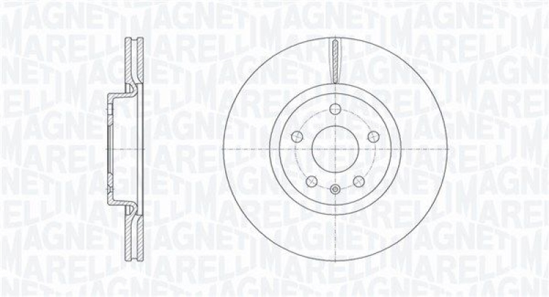 2x MAGNETI MARELLI Brake Disc