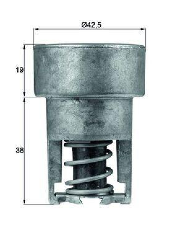 MAHLE Thermostat, coolant BEHR