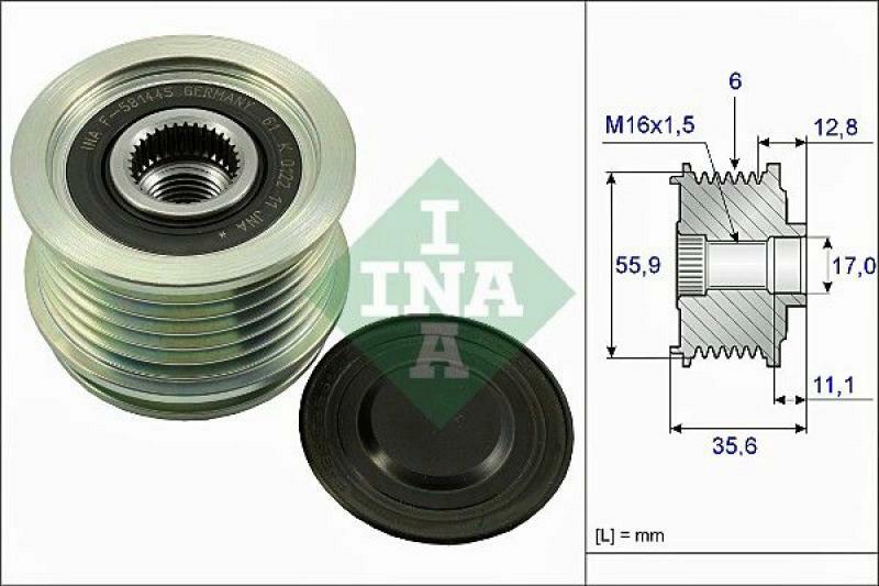 INA Alternator Freewheel Clutch