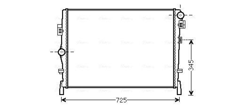 AVA QUALITY COOLING Radiator, engine cooling