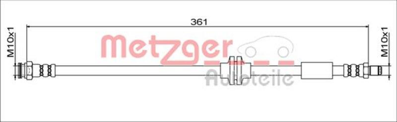 METZGER Bremsschlauch 4111779