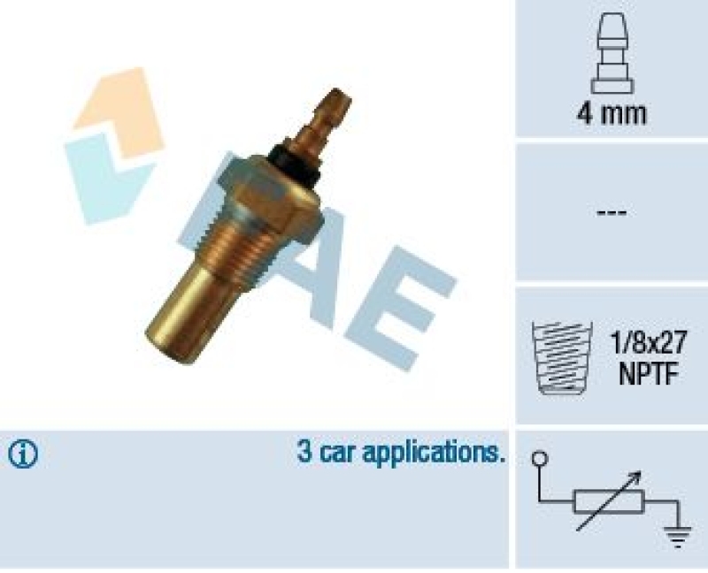 FAE Sensor, Kühlmitteltemperatur