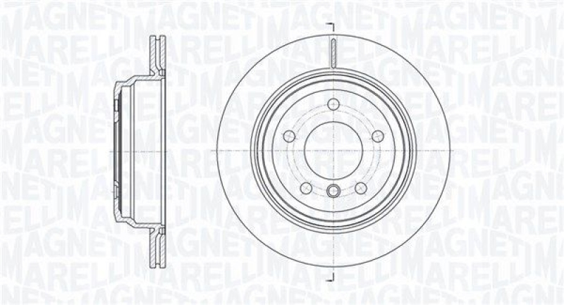 2x MAGNETI MARELLI Brake Disc