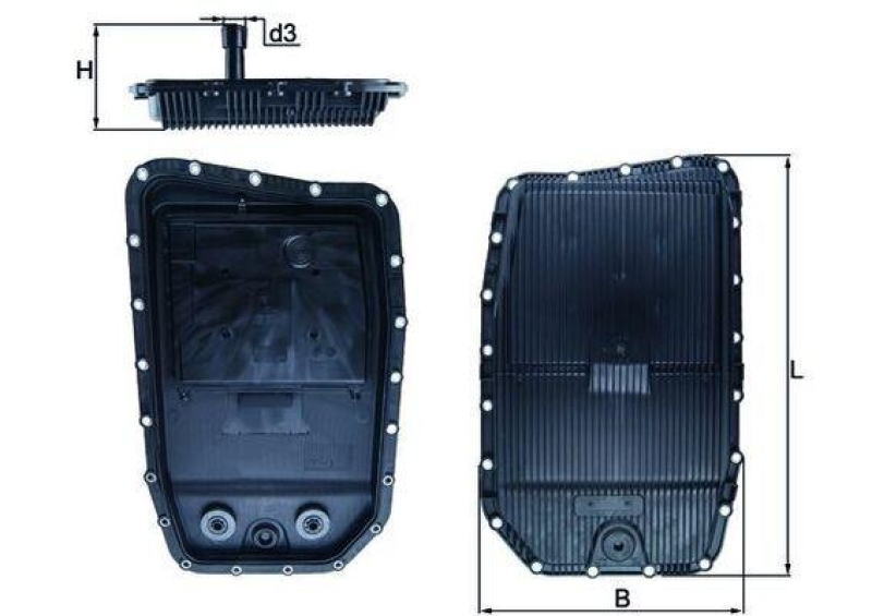 KNECHT Oil sump, automatic transmission