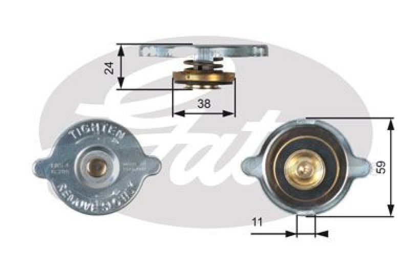 GATES Cap, radiator