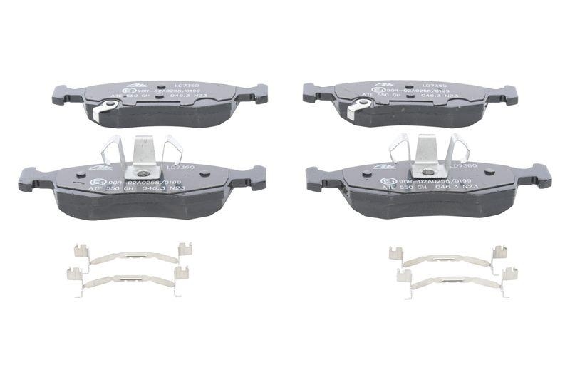 ATE Bremsscheiben 257.5mm + Ceramic Bremsbel&auml;ge Vorne passend f&uuml;r F...