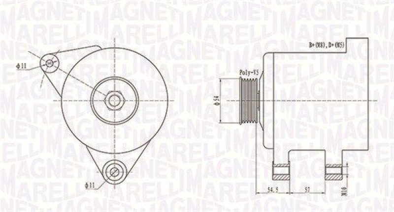 MAGNETI MARELLI Generator 63731747010