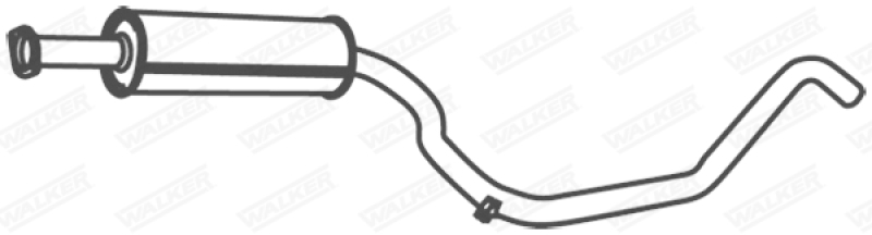WALKER Mittelschalldämpfer