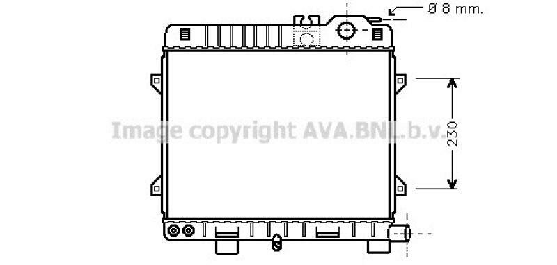 AVA QUALITY COOLING Radiator, engine cooling