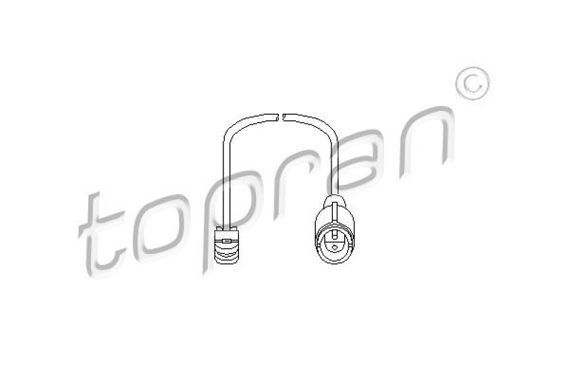 TOPRAN Sensor, brake pad wear