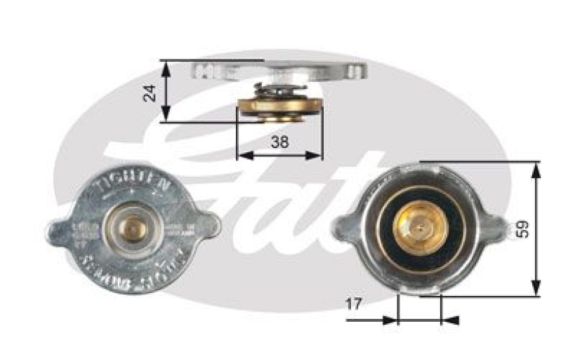 GATES Cap, radiator