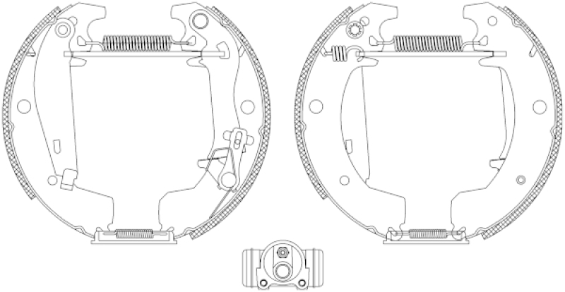 TEXTAR Bremsbackensatz Shoe Kit Pro