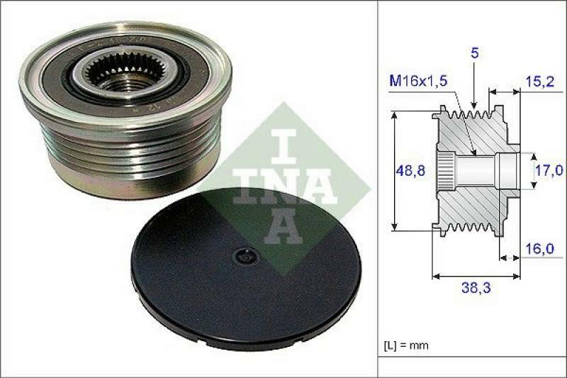 INA Alternator Freewheel Clutch