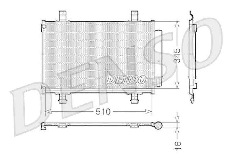 DENSO Condenser, air conditioning