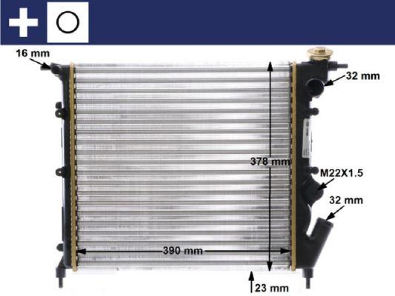 MAHLE Radiator, engine cooling BEHR