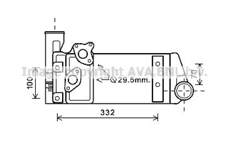 AVA QUALITY COOLING Oil Cooler, retarder