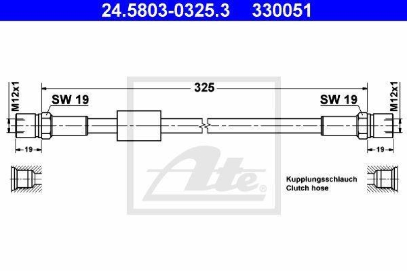 ATE Kupplungsschlauch