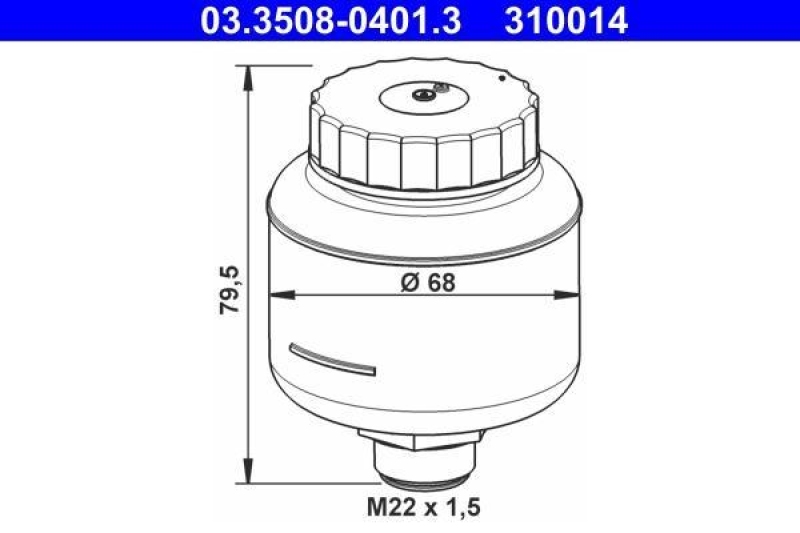 ATE Expansion Tank, brake fluid