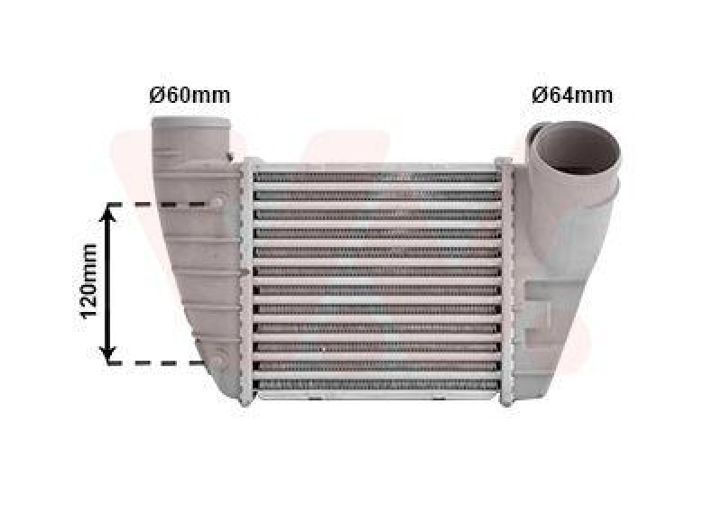 VAN WEZEL Intercooler, charger