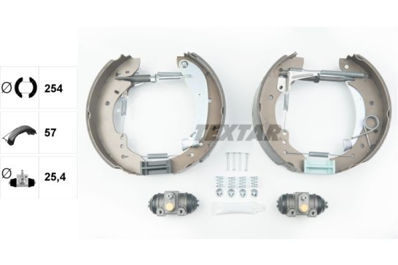 TEXTAR Brake Shoe Set Shoe Kit Pro