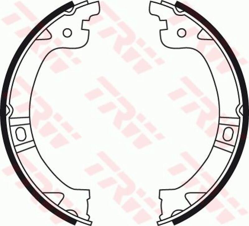 TRW Brake Shoe Set, parking brake