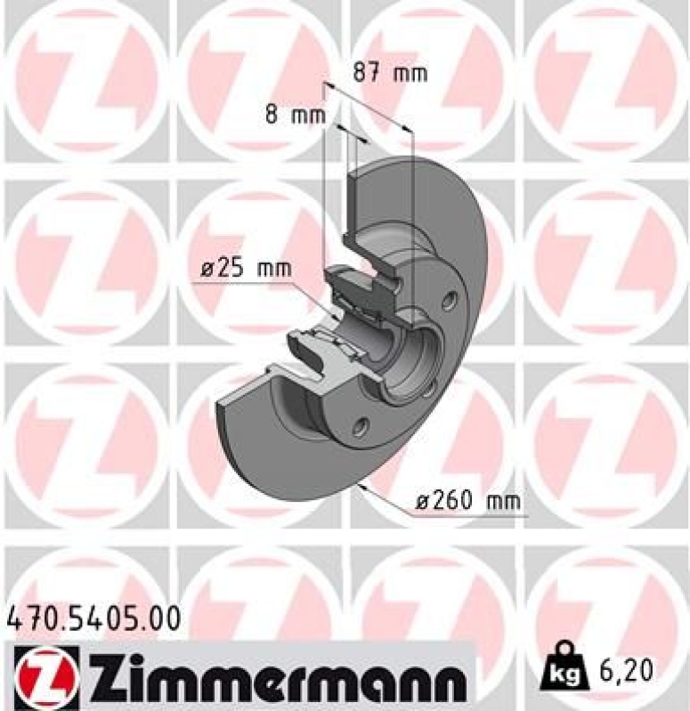 ZIMMERMANN Brake Disc