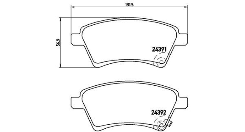 MAGNETI MARELLI Bremsbelagsatz, Scheibenbremse